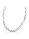 Themelidis Jewels Chain Neck made of Steel Wide Thickness 6.5mm and Length 75cm
