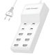 Treqa Charging Stand with 6 USB-A Ports and 4 USB-C Ports Power Delivery in White color (CH-650)