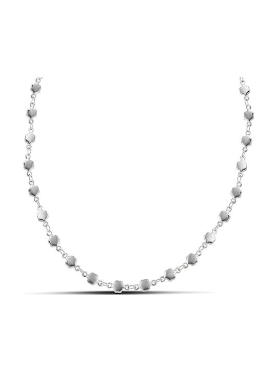 Themelidis Jewels Chain Neck made of Stainless Steel Thin Thickness 4.8mm and Length 45cm