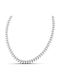 Themelidis Jewels Chain Neck made of Stainless Steel Wide Thickness 6mm and Length 65cm