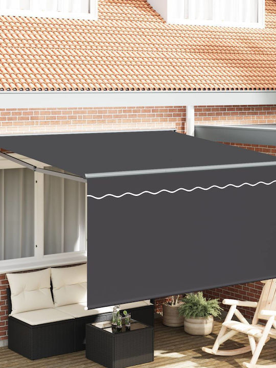 vidaXL Τέντα Βεράντας Γκρι 3x2.5m
