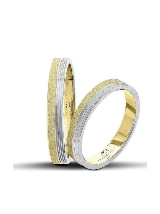 Themelidis Jewels Wedding Rings Bicolour 18K