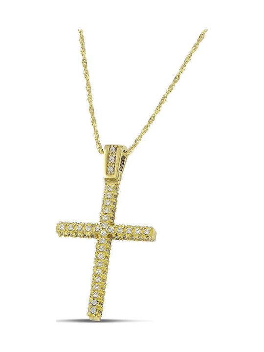 Themelidis Jewels Γυναικείος Χρυσός Σταυρός 14Κ...
