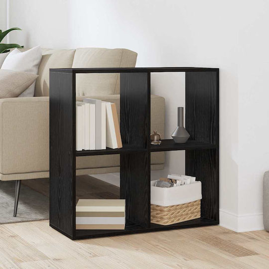 Bibliothek Schwarz Eiche 69.5x29x69.5cm