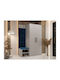 Hartford 523 Mobilier de Intrare cu Oglindă & Cuier 122x50x191cm