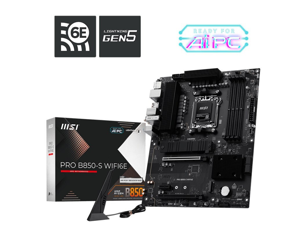 MSI PRO B850-S WIFI6E Motherboard ATX με AMD AM5 Socket