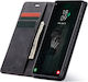 Spacecase Wallet Piele / Silicon Negru Galaxy S10+