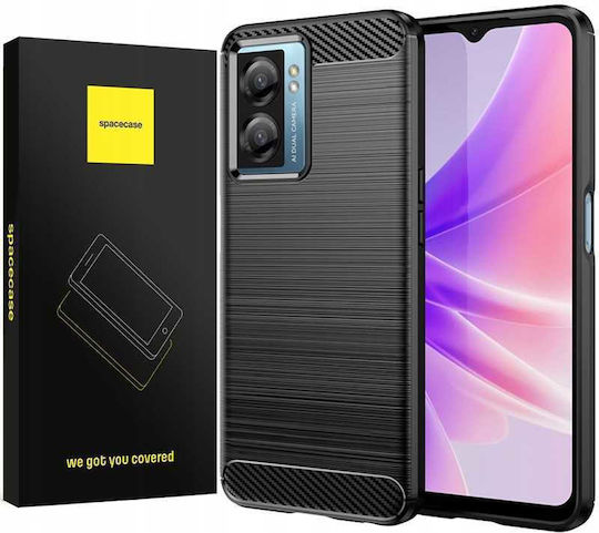 Spacecase Carbon Задна корица Черен (Oppo A57 4G)