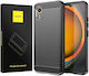 Spacecase Carbon Back Cover Σιλικόνης Μαύρο (Galaxy XCover7)