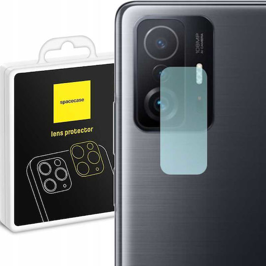 Spacecase Xiaomi 11T / 11T Pro Kamera Schutz Gehärtetes Glas Transparent