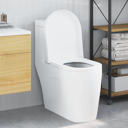 vidaXL Λεκάνη Δαπέδου Λευκή 8721288756312 vidaXL Λεκάνη Δαπέδου Λευκή 8721288756312