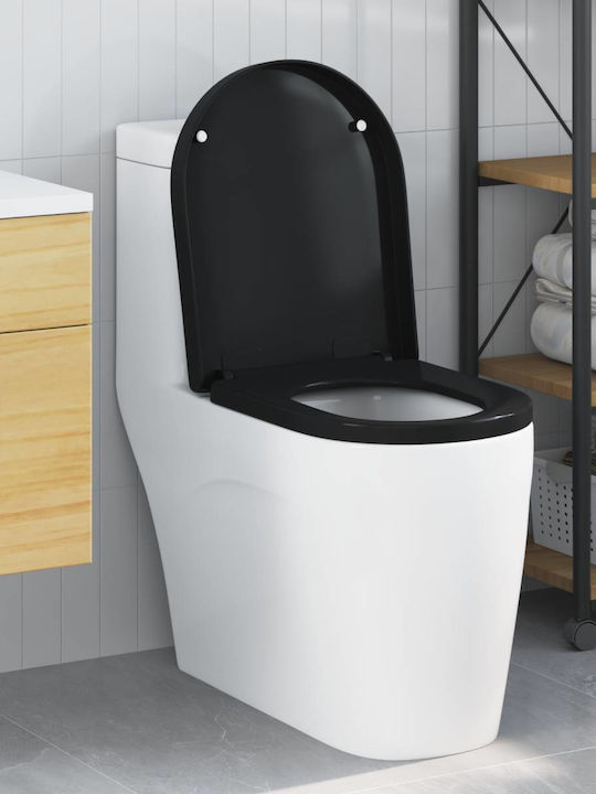 vidaXL Λεκάνη Δαπέδου Μαύρη 8721288756329