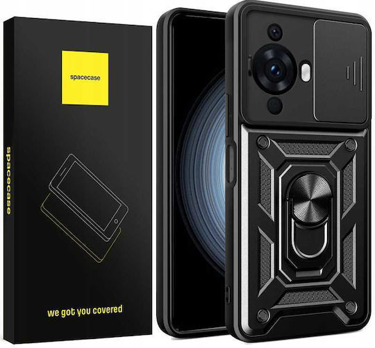 Spacecase Umschlag Rückseite Schwarz (Huawei Nova 11, Huawei Nova 12S)