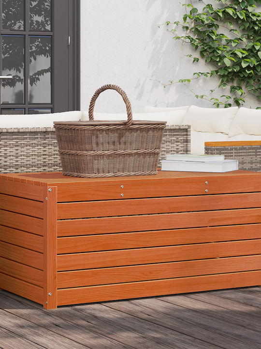 vidaXL Outdoor Storage Box Brown L101xW50.5xH46.5cm