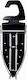 Vnl Hotel Design Anti-Theft Black Metal Ironing Board Base H29.5xW13.5cm