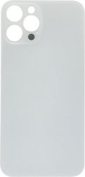 Apple iPhone 12 Pro Max Battery Door Adhesive Large Hole Silver Logo OEM Apple iPhone 12 Pro Max Battery Door Adhesive Large Hole Silver Logo OEM