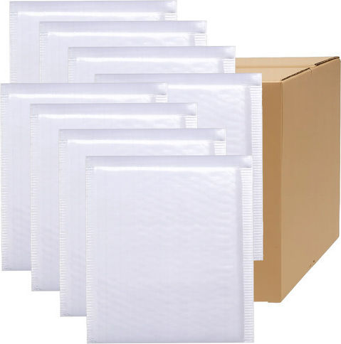 Maaleo Set Umschläge Korrespondenz mit Blasen 85Stück 50x60cm in Weiß Farbe