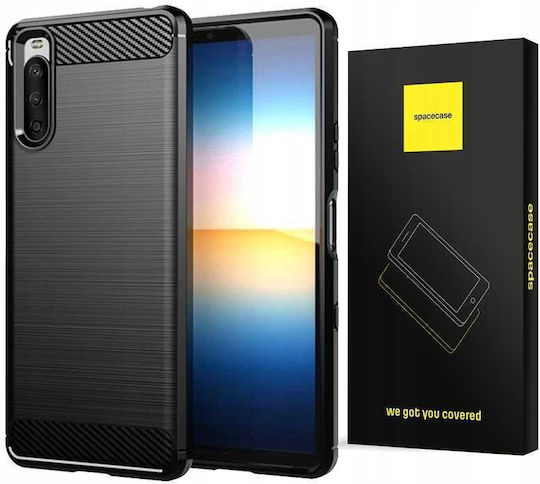 Spacecase Carbon Back Cover Negru (Xperia 10 IV)