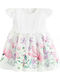 Kinderkleid Kurzärmelig Blumen White