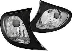 Μπροστινά Φλας Bmw 3 E46 01-05 Sedan Touring Μαύρα/clear Depo 3 Series 0014274