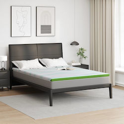 vidaXL Mattress Topper Super Double Polyester 1...