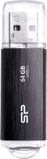 Silicon Power Blaze B02 64GB USB 3.2 Stick Negru