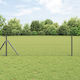 vidaXL Träger für Gartenzaun aus Stahl 70cm 2Stück Gray
