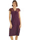 Monamise Summer Women's Nightdress Burgundy