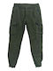 Hose Cargo Elastisch Khaki