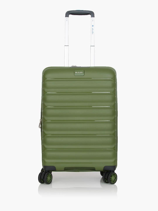 Dielle Cabin Travel Suitcase Hard Olive with 4 ...