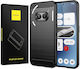 Spacecase Carbon Rückseite Umschlag Silikon Schwarz (Nothing Phone 2a / 2a Plus)