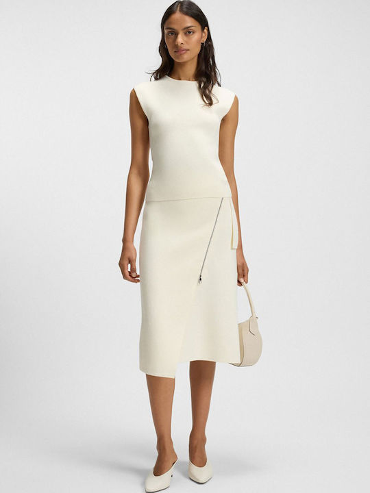 Feliora Midi Skirt Off White