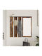 Eingangsmöbel mit Spiegel & Garderobe Smoked Oak 84x10x80cm