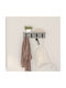 vidaXL Wooden Wall Hanger Gray 40x10.5x10.5cm 1pc