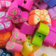 Fimo Perlen Schmetterlinge Mehrfarbige 10mm 10Stück 12-06