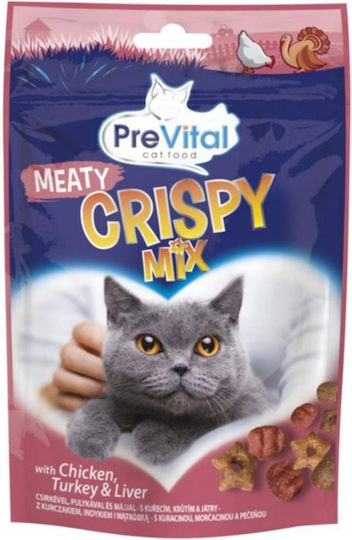 Prevital Σνακ Γάτες Crisp Mix Μείγμα Κρεατικών 60gr 3-58774