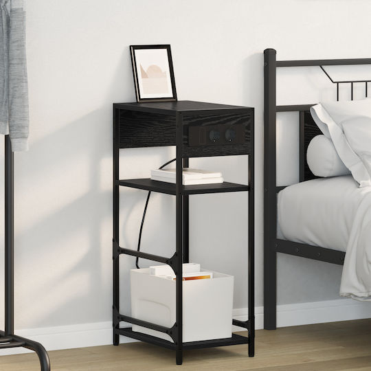 Nachttisch Black oak 40x27x76cm