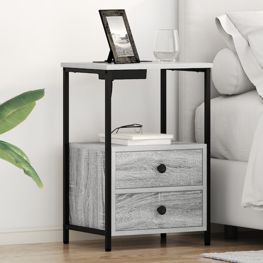 Комоди Дървени Grey Sonoma 2бр 40x31x60см