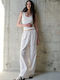 Dama Tesatura Pantaloni Ecru