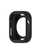 Hurtel Silicone Case in Black color for Apple Watch Series 7, 8, 9
