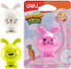 Deli Deli Pencil Sharpener Barrel Single Plastic Blister Φ6.9-8mm 36x37x51.5mm Magic Zoo Assorted 12 Product Sold Individually Pieces