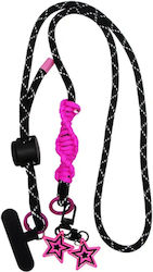 Vivid Braided Rope Lanyard Black