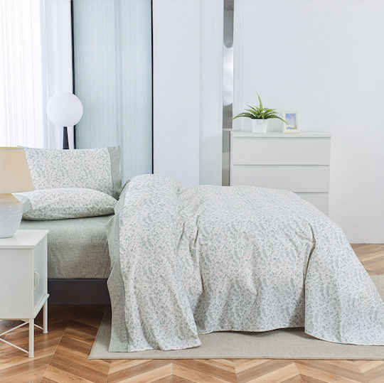 Liolios Home Regina Σετ Σεντόνια Υπέρδιπλα 245x270εκ. Ροζ (4τμχ)