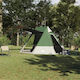 vidaXL Σκηνή Camping Πράσινη 482x360x227εκ.