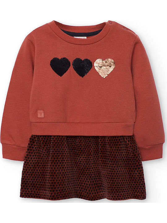 Kinderkleid Langärmelig Copper