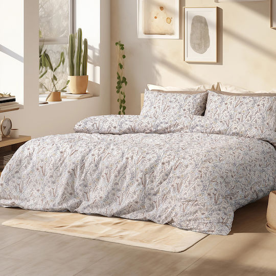Beauty Home Art 12254 Pillowcase Set with Envelope Cover Beige 52x72cm.