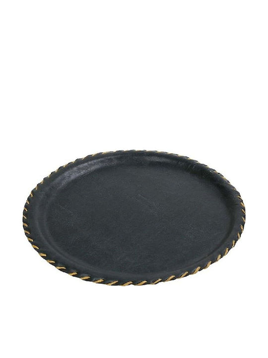 Espiel Round Serving Tray in Green Color 34x34x1.5cm LTG33K8-1 1pcs