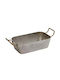 Espiel Snow Serving Bowl Round Inox Yellow with Diameter 16cm