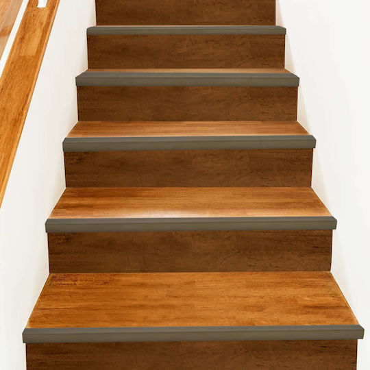 Vidaxl Brown Aluminum Stair Edge Protectors 10 Pieces 67 Cm