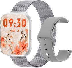 TrendFIT Aluminium Smartwatch mit Pulsmesser (S...